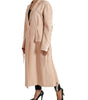 Dolce & Gabbana Beige Cotton Single Breasted Long Coat Jacket