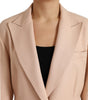 Dolce & Gabbana Beige Cotton Single Breasted Long Coat Jacket