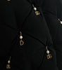 Dolce & Gabbana Black Embellished Quilted Shell Bomber Jacket