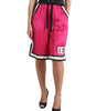Short taille haute en jersey rose chic Dolce &amp; Gabbana
