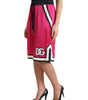 Short taille haute en jersey rose chic Dolce &amp; Gabbana