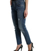 Dolce &amp; Gabbana Chic Boyfriend Mid-Waist Stretch Jeans
