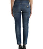 Dolce &amp; Gabbana Chic Boyfriend Mid-Waist Stretch Jeans