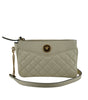 Pochette bandoulière élégante en cuir d'agneau blanc Versace