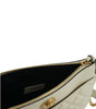 Pochette bandoulière élégante en cuir d'agneau blanc Versace