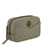Versace Elegant White Leather Camera Shoulder Bag