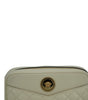 Versace Elegant White Leather Camera Shoulder Bag