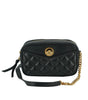 Versace Elegant Small Black Leather Crossbody Bag