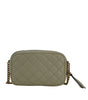 Versace Elegant White Lamb Leather Camera Bag