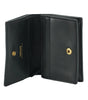 Versace Elegant Compact Leather Wallet in Brown