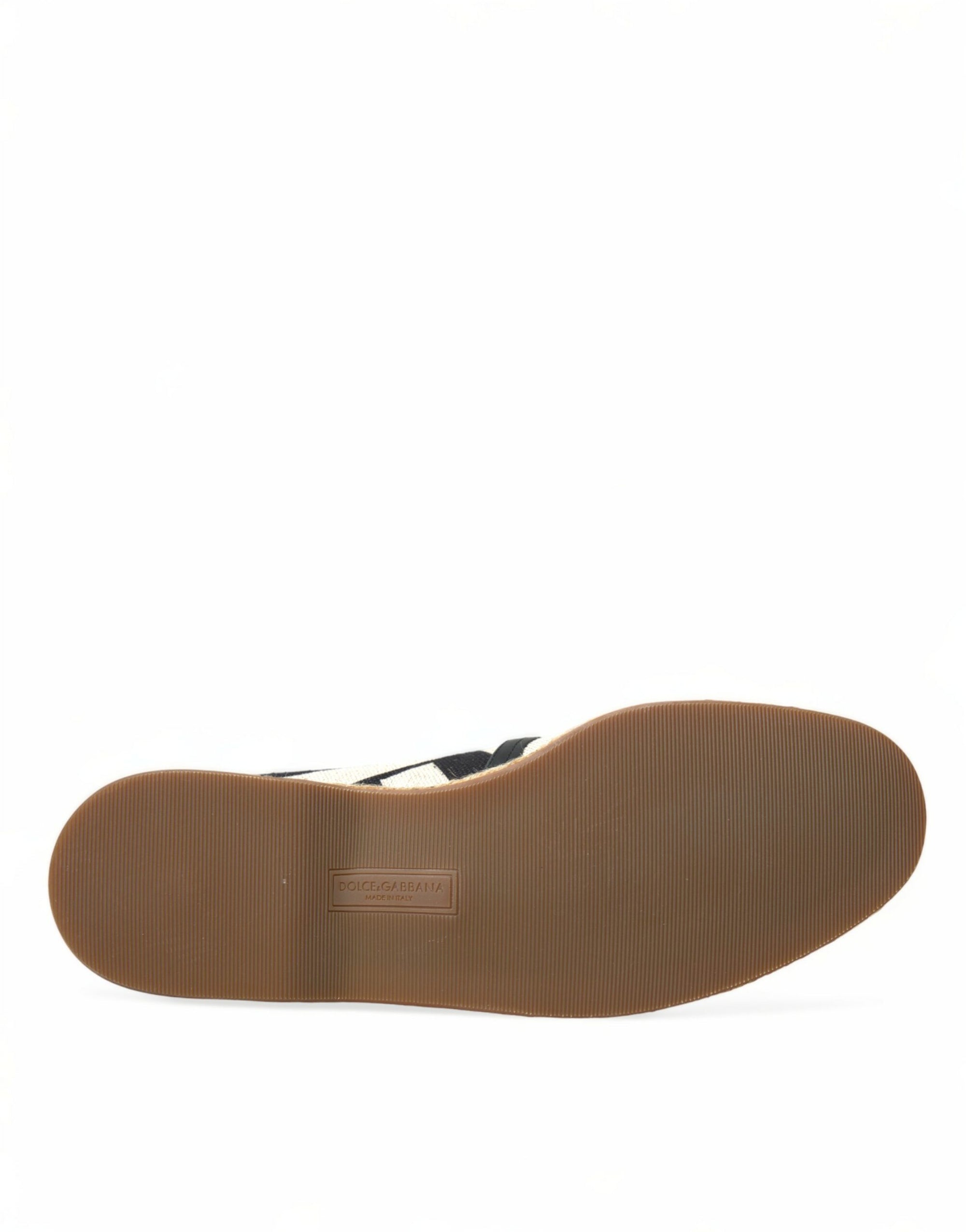 Dolce &amp; Gabbana Chic Striped Canvas Espadrilles