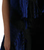 Dolce & Gabbana Black Blue Buffalo Check Poncho Coat Sweater