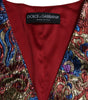 Dolce & Gabbana Multicolor Jacquard Button Waistcoat Vest Top