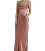 Dolce & Gabbana Pink Silk Spaghetti Straps Long Gown Dress