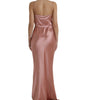 Dolce & Gabbana Pink Silk Spaghetti Straps Long Gown Dress