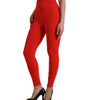 Dolce &amp; Gabbana Elegant High Waist Red Leggings