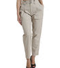 Dolce &amp; Gabbana High-Waisted Tapered Fashion Pants - Beige