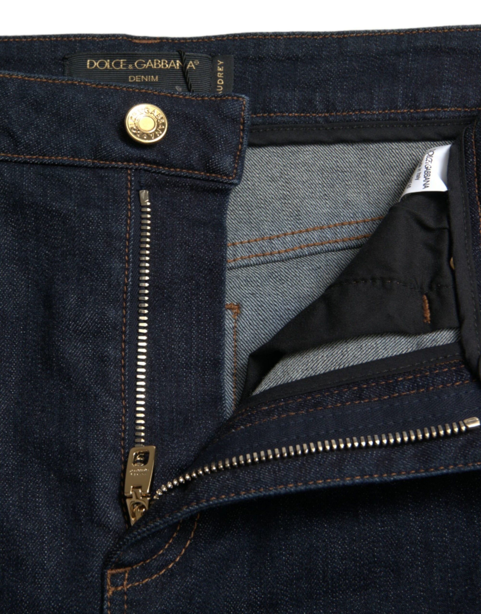 Dolce &amp; Gabbana Sleek Mid-Waist Stretch Denim Jeans