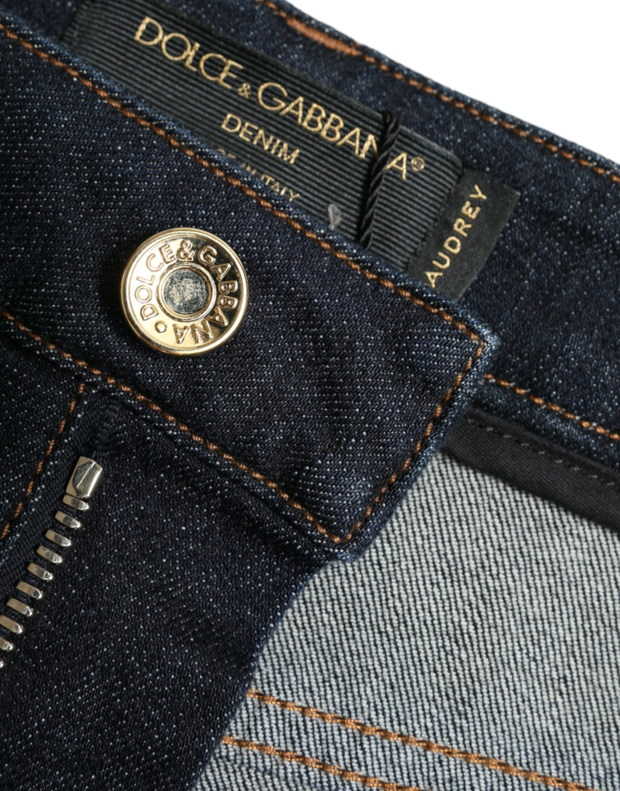 Dolce &amp; Gabbana Sleek Mid-Waist Stretch Denim Jeans