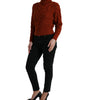 Dolce & Gabbana Brown Wool Knit Turtleneck Pullover Sweater