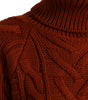 Dolce & Gabbana Brown Wool Knit Turtleneck Pullover Sweater