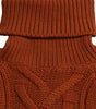 Dolce & Gabbana Brown Wool Knit Turtleneck Pullover Sweater