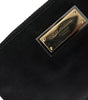 Dolce & Gabbana Elegant Black Nylon & Leather Pouch