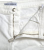 Dolce &amp; Gabbana Elegant White Mid-Waist Denim Cropped Jeans