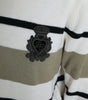 Dolce & Gabbana Multicolor Stripe Wool Logo Pullover Sweater