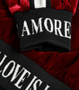 Dolce & Gabbana Bordeaux Velvet Round Neck Pullover Sweater