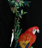 Dolce & Gabbana Black Bird Wool Long Sleeve Cardigan Sweater