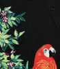 Dolce & Gabbana Black Bird Wool Long Sleeve Cardigan Sweater