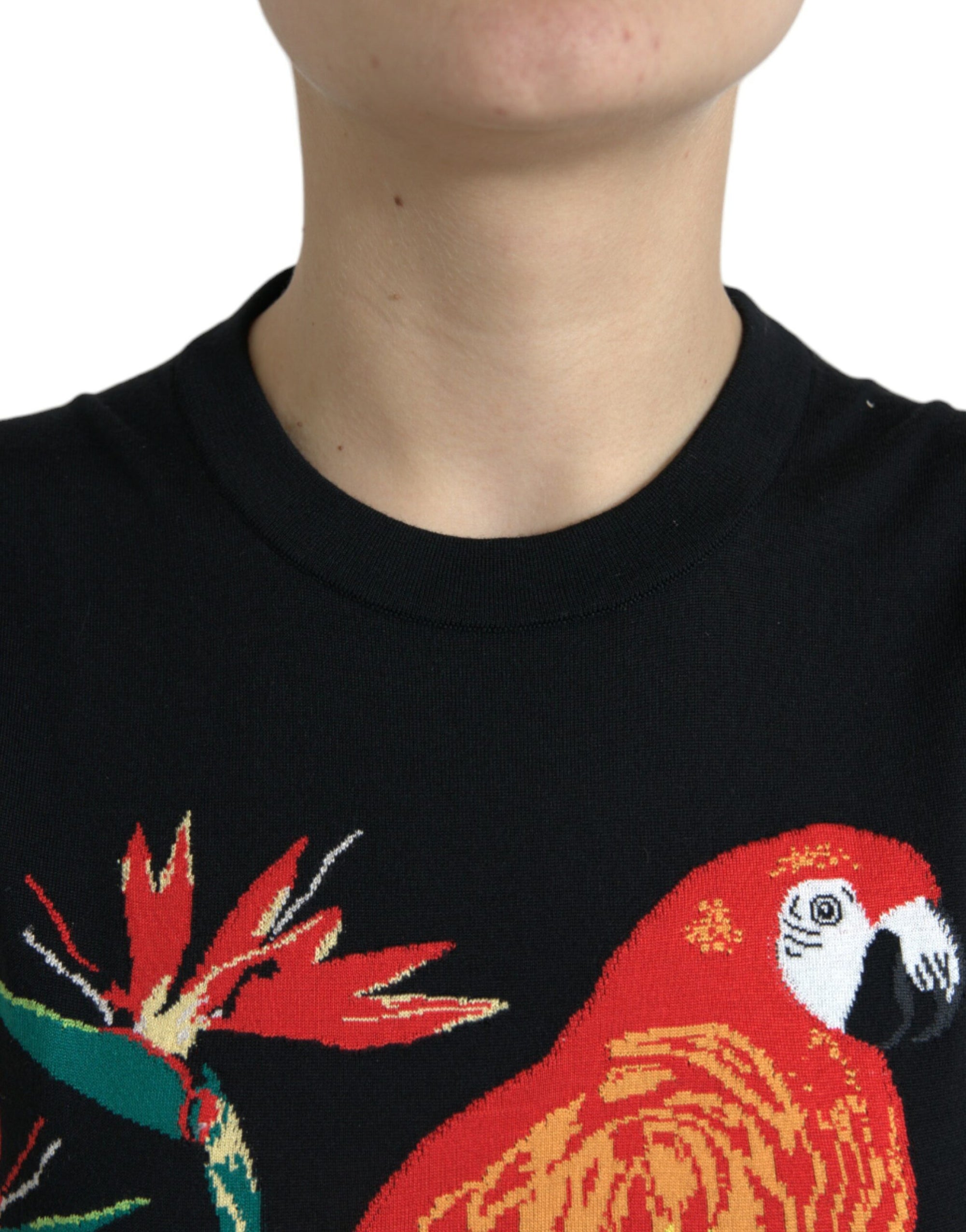 Débardeur ras du cou élégant imprimé jungle Dolce & Gabbana