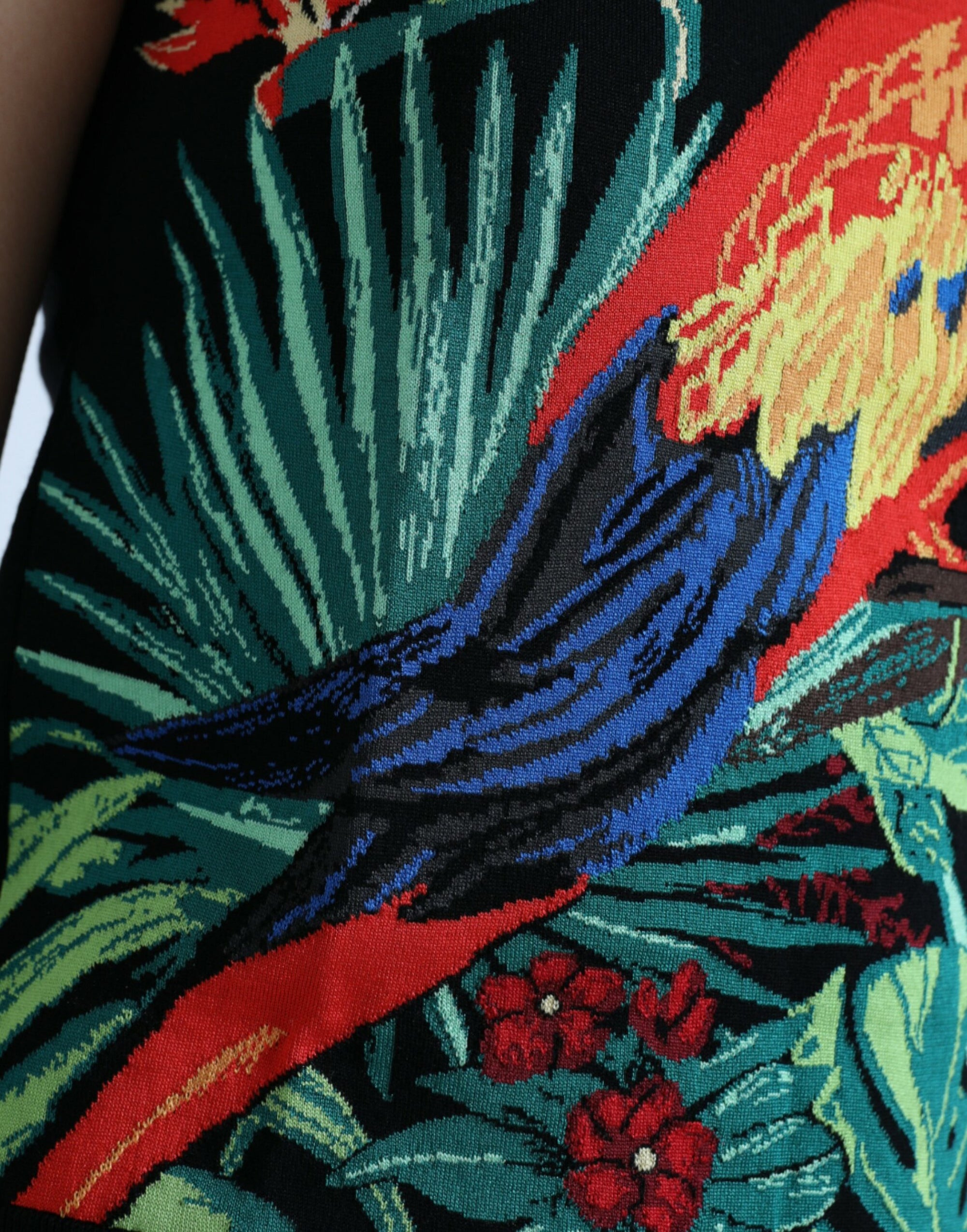Débardeur ras du cou élégant imprimé jungle Dolce & Gabbana