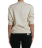 Dolce & Gabbana Beige Jungle Printed Cotton Pullover Sweater