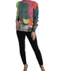 Dolce & Gabbana Multicolor Mohair Turtleneck Pullover Sweater