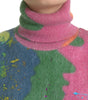Dolce & Gabbana Multicolor Mohair Turtleneck Pullover Sweater