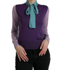 Dolce & Gabbana Multicolor Bow Fastening Pullover Sweater