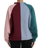 Dolce & Gabbana Multicolor Cotton Crewneck Pullover Sweater