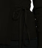Dolce & Gabbana Black Wool V-neck Crossed Cardigan Sweater