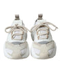 Dolce & Gabbana Beige White Daymaster Low Top Leather Sneakers Shoes