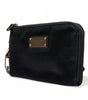 Dolce & Gabbana Chic Nylon-Leather Designer Pouch