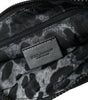 Dolce & Gabbana Elite Black Nylon & Leather Pouch with Logo Detail