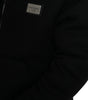 Dolce & Gabbana Black Cotton Hooded Logo Bomber Jacket