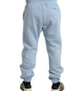 Dolce & Gabbana Light Blue Cotton Sweatpants Men Jogger Pants