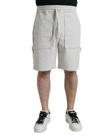 Bermuda homme en velours côtelé beige Dolce &amp; Gabbana