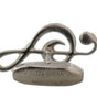 Dolce & Gabbana Elegant Silver Tremble Clef Cufflinks