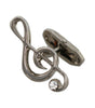 Dolce & Gabbana Elegant Silver Tremble Clef Cufflinks