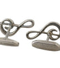 Dolce & Gabbana Elegant Silver Tremble Clef Cufflinks