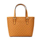 Sac fourre-tout Michael Kors Jet Set Cider en cuir PVC XS avec fermeture éclair sur le dessus
